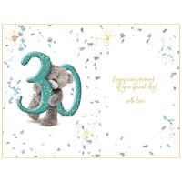 Fantastic 30th Birthday Photo Finish Me to You Bear Card Extra Image 1 Preview